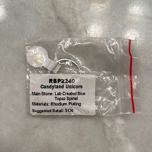 Fizz Bomb Party Topaz and Rhodium Plated Ring